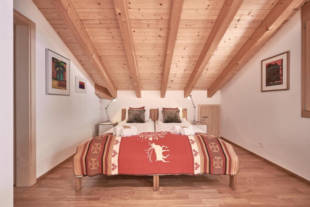Chalet Bergfrieden Penthouse Wengen Exterior foto