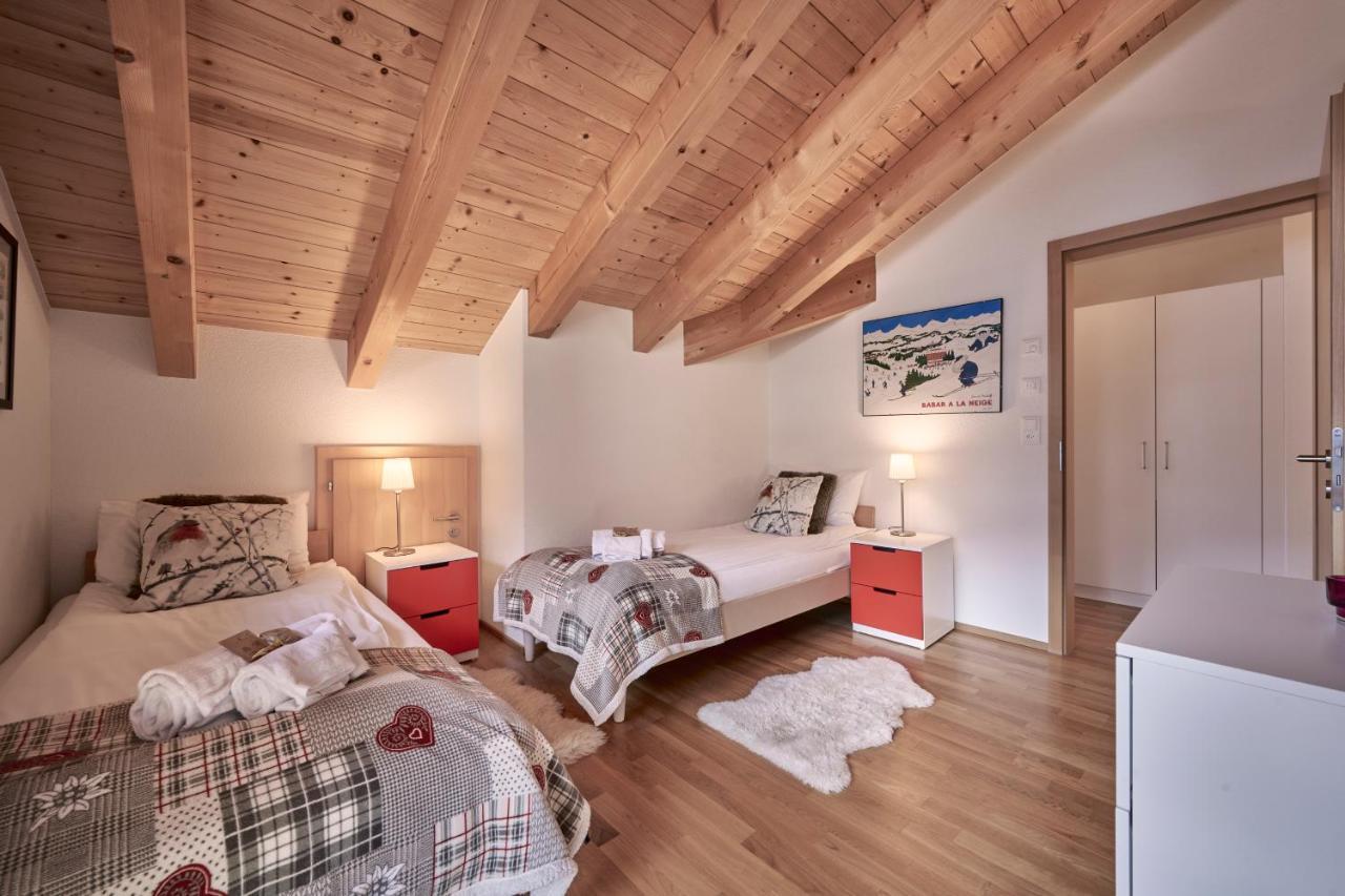 Chalet Bergfrieden Penthouse Wengen Exterior foto