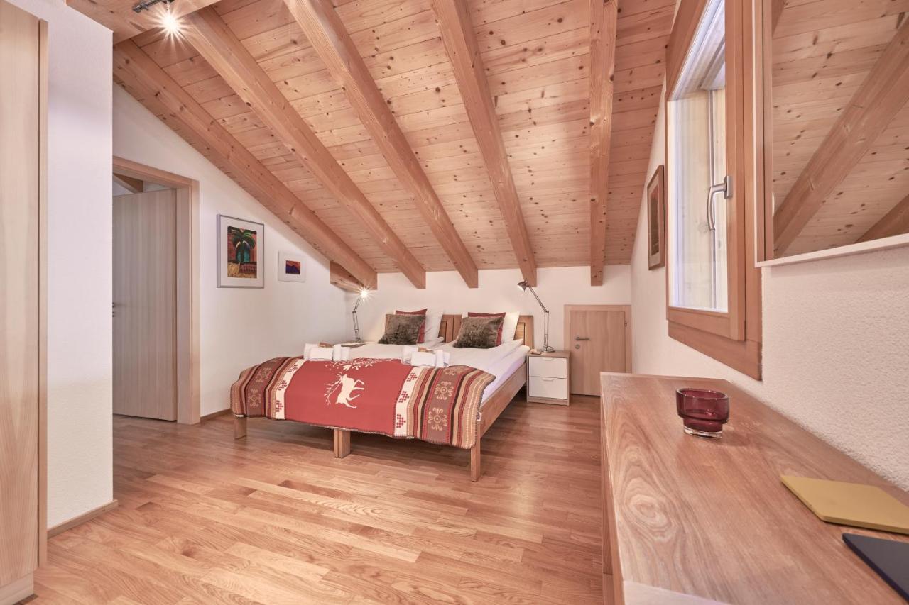 Chalet Bergfrieden Penthouse Wengen Exterior foto